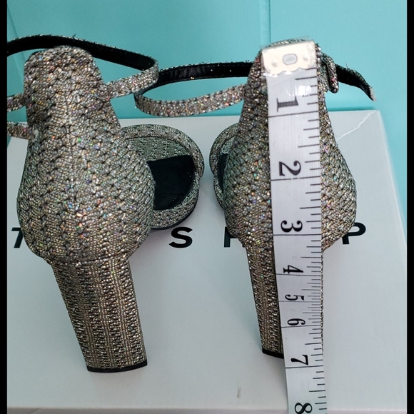 Topshop Robyn Two Part Glitter Heels - Picture 8 of 8